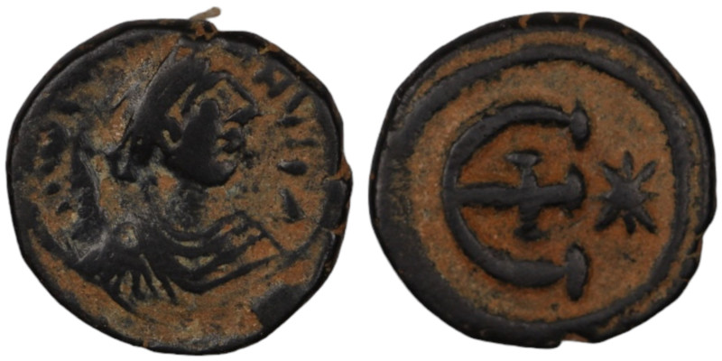 Justinian I. (527-565 AD). Pentanummium. (16mm, 2,45g) Antioch.