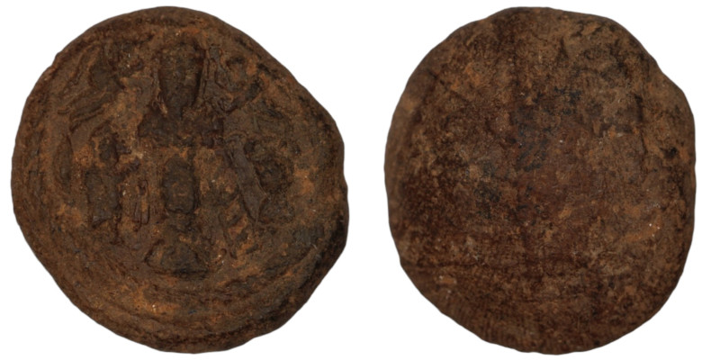 ancient seal impression. sealing wax. (23mm, 4,45g)