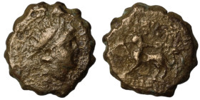 Antiochos VI. Dionysos. (144-142 BC). Bronze . (17mm, 4,07g) Antioch.
