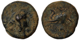 Antiochos IV. Epiphanes. (175-164 BC). Bronze . (17mm, 3,57g) Antioch.