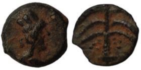 Judea. undefined. Prutah. (9mm, 0,64g) Jerusalem.