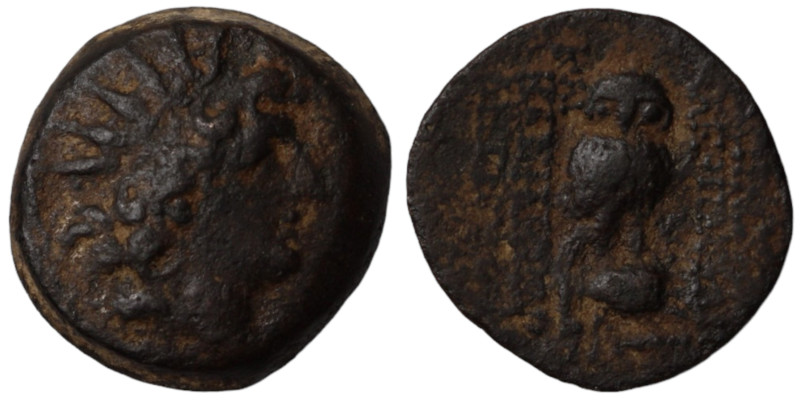 Cleopatra Thea and Antiochos VIII. (123-122 BC). Bronze . (19mm, 5,79g) Antioch.
