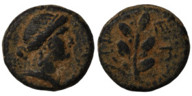 under Nero. (50-60AD). Pseudo-autonomous Bronze . (14mm, 3,35g). Antioch.