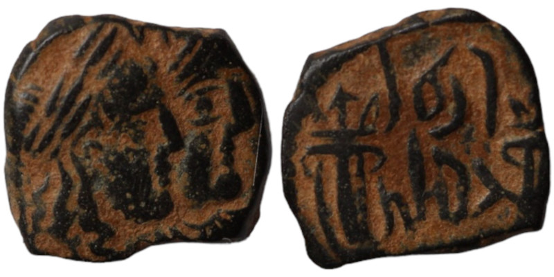 Nabata. Rabbell II. and Gamilat. (70-106 AD). Bronze . (14mm 2,38g)