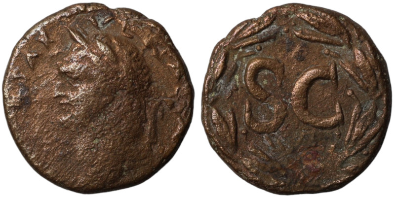 Vespasian. (69-79 AD). Bronze . (21mm 8,70g). Syria. Antioch. Obv: laureate bust...