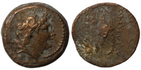 Tryphon (142-138 BC). Bronze . (18mm 4,55g) Antioch.