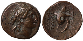 Tryphon (142-138 BC). Bronze . (17mm 5,38g) Antioch.