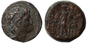 Alexander II. Zabinas. (128-122 BC). Bronze . (19mm 6,40g) Antioch.