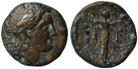 Seleukos I. Nikator. (300-286 BC). Bronze . (19mm 5,89g) Antioch.