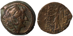 Alexander II. Zabinas. (128-122 BC). Bronze . (21mm 8,14g) Antioch.