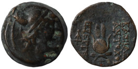 Antiochos VII. Euergetes. (138-129 BC). Bronze . (17mm 5,51g) Antioch.