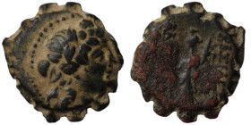 Alexander II. Zabinas. (128-122 BC). Bronze . (18mm 5,88g) Antioch.