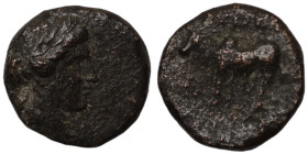 Seleukos I. Nikator. (300-286 BC). Bronze . (15mm 3,45g) Antioch.