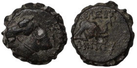 Demetrios I. Soter. (162-150 BC). Bronze . (14mm 3,92g) Antioch.