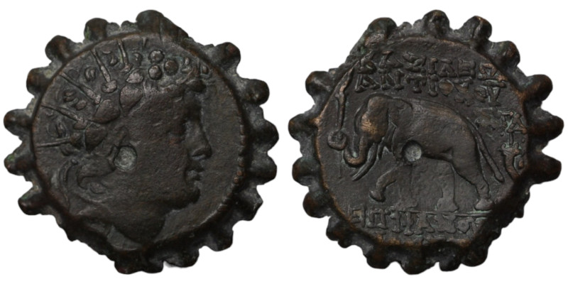 Antiochos VI. Dionysos. (144-142 BC). Bronze . (22mm 7,66g) Antioch.