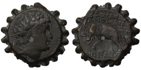 Antiochos VI. Dionysos. (144-142 BC). Bronze . (22mm 7,66g) Antioch.