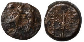 Antiochos IX. Philopator. (114-113 BC). Bronze . (12mm 2,46g) Antioch.