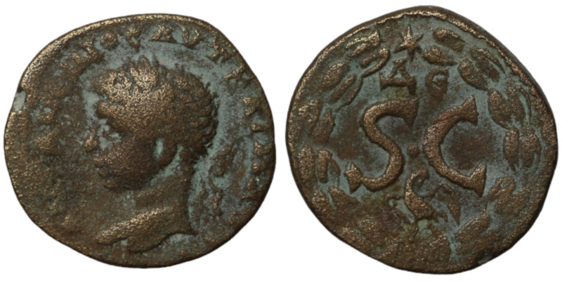 Elagabalus. (218-222 AD). Bronze. (18mm 4,34g) Syria. Antioch. Obv: laureate bus...
