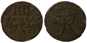 Brandenburg-Prussia. Friedrich III. (1700). 4 Pfennig.