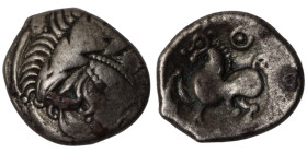 Celts. Pannonia and Balkan. AR Tetradrachme. (22mm 8,69g) Kugelwange-Type. unusual design.