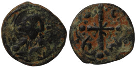 Nicephorus III. (1078-1081 AD). Follis. (24mm 3,88g) Constantinople. Obv: bust of Christ facing. Rev: cross.