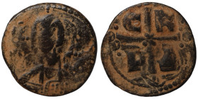 Michl IV. the Paphlagonian. (around 1040 AD). Follis. (25mm 5,11g). Constantinople.