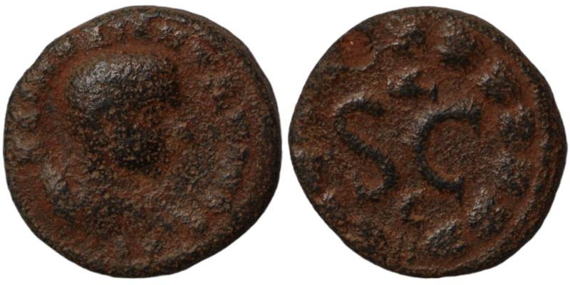 Diadumenian. (217-218 AD). Bronze. (17mm 4,06g) Syria. Antioch. Obv: bust of Dia...