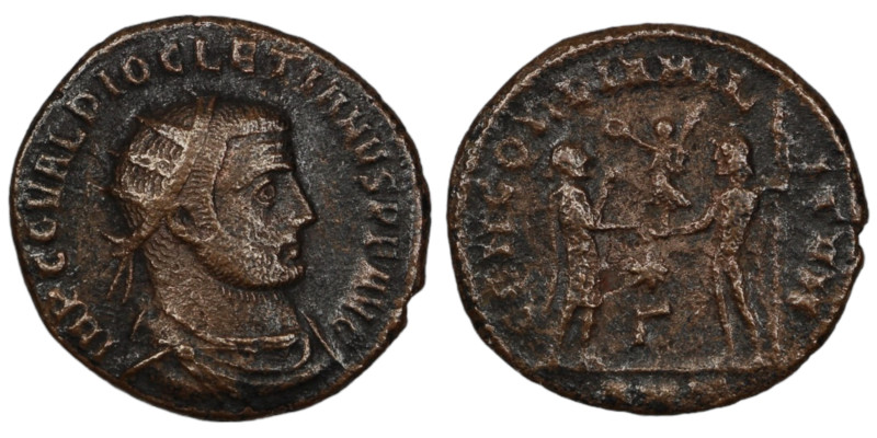 Diocletian. (285 AD). Antoninian. (21mm, 2,43g) Antioch. Obv: IMP C C VAL DIOCLE...