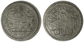 Ottomans, AR 20 para, Mahmud I, 1143 AH, Kostantiniye

32 mm , 12.23 g
Very fine