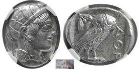 ATTICA, Athens. 440-404 BC. Silver Tetradrachm. NGC-Choice AU.