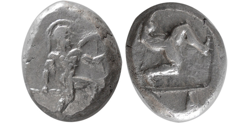 PAMPHYLIA, Aspendos. Circa 465-430 BC. AR Stater (10.75 gm; 16mm x 19mm). Warrio...