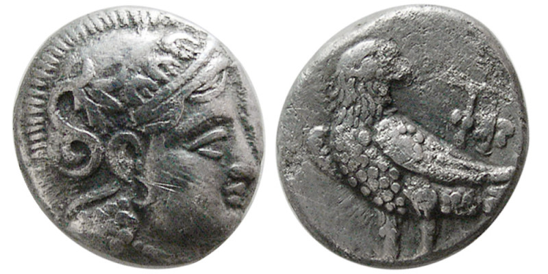 PARTHIA(?), 'Eagle series' circa 246/5-239/8 BC. AR Hemidrachm (1.56 gm; 11 mm)....