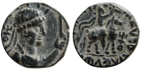 KUSHAN KINGS of INDIA, Vima Takto (Soter Megas). Æ Tetradrachm.