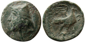 KINGS of PARTHIA, Arsakes II. 211-185 BC. Æ Dichalkon. Rare.