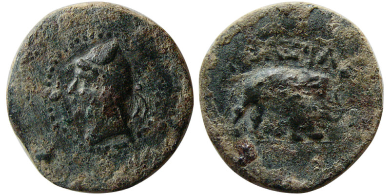 KINGS of PARTHIA. Phriapatius. Ca. 185-179 BC. Æ chalkous (1.94 gm; 15 mm). Mith...