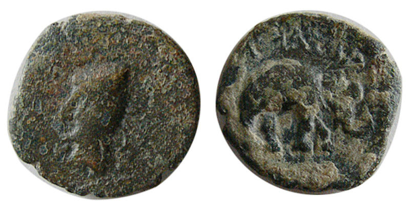 KINGS of PARTHIA. Phriapatius. Ca. 185-179 BC. Æ Chalkous (0.97 gm; 12 mm). Mith...