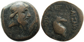 KINGS of PARTHIA, Mithradates I, 164-132 BC. Æ Tetrachalkon. Very rare.