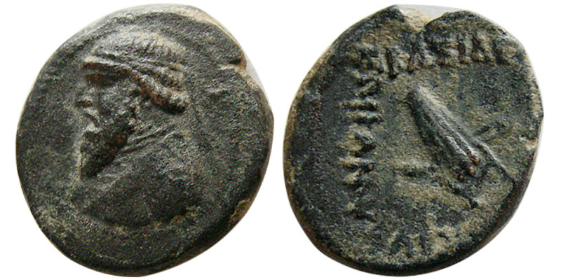 KINGS of PARTHIA, Mithradates II. 121-91 BC. Æ chalkous (2.08 gm; 15 mm). Ekbata...