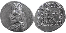 KINGS of PARTHIA. Orodes I. 90-77 BC. AR drachm.