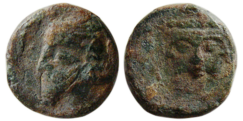 KINGS of PARTHIA, Phraates IV. (38/7-2 BC). Æ Chalkous (1.09 gm; 9 mm). Ekbatana...