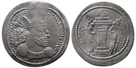 SASANIAN KINGS, Shapur I, AD. 240-272. AR Drachm.
