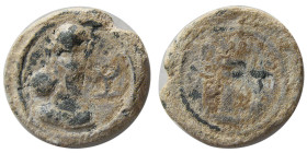SASANIAN KINGS, Shapur II, 302-379 AD. PB (Lead). Rare.