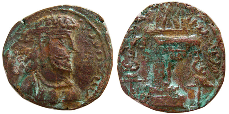 SASANIAN KINGS, Shapur II or Shapur III, 309-379/383-388 AD. Æ Unit (7.45 gm; 25...