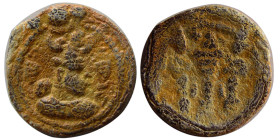 SASANIAN KINGS, Peroz, 3rd crown, 457/9-484 AD. Æ.