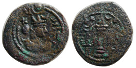 SASANIAN KINGS, Kavad I, first crown, AD. 488-497. Æ.