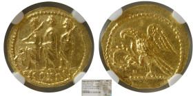THRACE, Dynasts of Koson. after 54 BC. Gold Stater. NGC-MS.