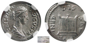 ROMAN EMPIRE; Crispina. 178-191. AR Denarius. NGC-Choice VF.