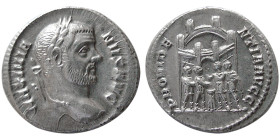 ROMAN EMPIRE; Maximianus, 286-305 AD. AR Argenteus.