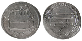 ABBASID, Al-Mahdi, 775-785 AD. AR Dirhem. Madinat al-Salam, year 165.