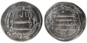 ABBASID, Al-Mahdi, 775-785 AD. AR Dirhem. Madinat al-Salam, year 161.